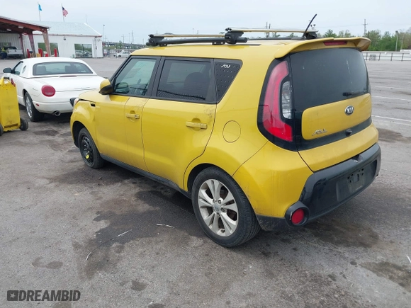 2016 Kia Soul + with VIN KNDJP3A57G7293103, listed as a IAAI auction lot 41911717 with 158,824 mi miles. Bid and sale history available at carsss.com. Image 3.