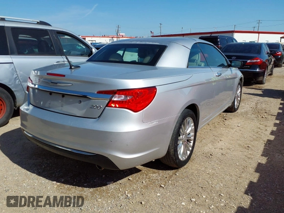 2011 Chrysler 200 Limited with VIN 1C3BC7EG1BN529532, listed as a IAAI auction lot 41924560 with 95,148 mi miles and . Bid and sale history available at DreamBid. Image 4.
