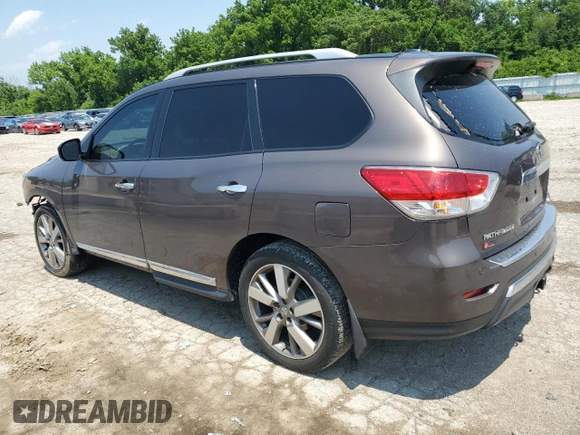 2015 Nissan Pathfinder S with VIN 5N1AR2MM1FC616327, listed as a Copart auction lot 59790175 with 141,116 mi miles and Salvage title. Bid and sale history available at DreamBid. Image 2.