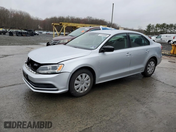2015 Volkswagen Jetta S with VIN 3VW1K7AJ2FM303265, listed as a Copart auction lot 51550585 with 79,378 mi miles and Salvage title. Bid and sale history available at DreamBid. Image 1.