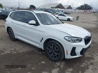 2023 BMW X3 sDrive30i z VIN 5UX43DP06P9R32858, wystawiony jako IAAI lot #42117537 z przebiegiem 22 412 mil mil oraz . Historia ofert i sprzedaży dostępna na DreamBid. Obrazek 1.