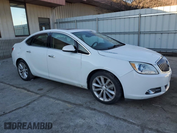 2014 Buick Verano Leather Group with VIN 1G4PS5SK9E4166016, listed as a Copart auction lot 42377355 with 0 mi miles and Salvage Title. Bid and sale history available at carsss.com. Image 4.