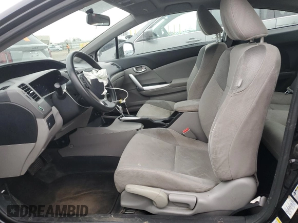 2012 Honda Civic Cpe EX with VIN 2HGFG3B82CH546360, listed as a Copart auction lot 49763345 with 0 mi miles and Salvage Title. Bid and sale history available at carsss.com. Image 7.