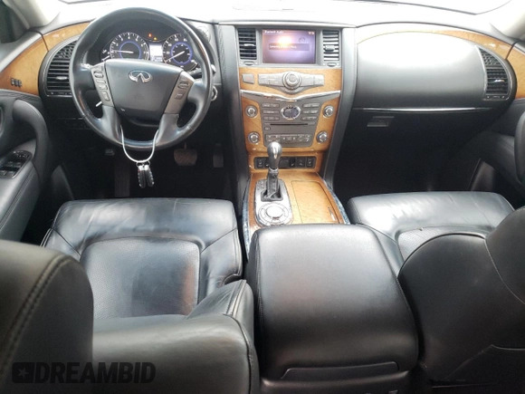 2012 Infiniti QX56 7-passenger with VIN JN8AZ2NF9C9519801, listed as a Copart auction lot 78795434 with 148,902 mi miles and Salvage Title. Bid and sale history available at carsss.com. Image 8.