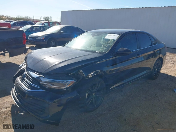 2022 Volkswagen Jetta SE with VIN 3VW7M7BU9NM018347, listed as a IAAI auction lot 41823990 with 24,992 mi miles. Bid and sale history available at carsss.com. Image 20.