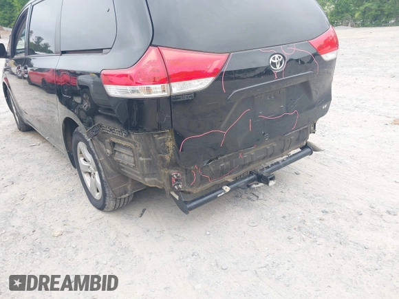 2012 Toyota Sienna LE AAS with VIN 5TDKK3DC4CS250643, listed as a IAAI auction lot 42151241 with 166,176 mi miles and . Bid and sale history available at DreamBid. Image 6.