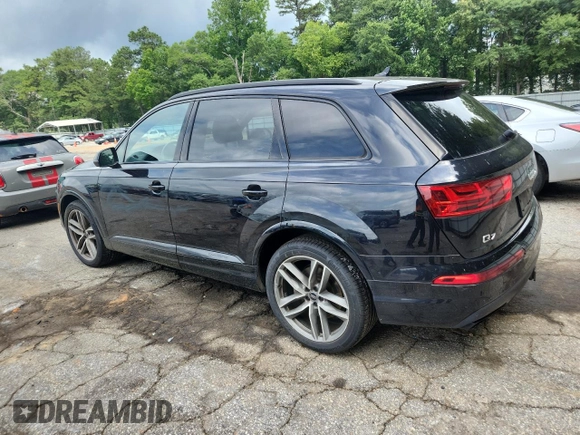 2018 Audi Q7 Prestige with VIN WA1VAAF79JD010611, listed as a Copart auction lot 61014685 with 158,977 mi miles and Salvage title. Bid and sale history available at DreamBid. Image 2.