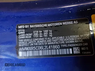 2020 MINI Hardtop Cooper S z VIN WMWXR5C06L2L41860, wystawiony jako Copart lot #41534915 z przebiegiem 26 580 mil mil oraz Szkoda całkowita • Salvage title. Historia ofert i sprzedaży dostępna na DreamBid. Obrazek 13.