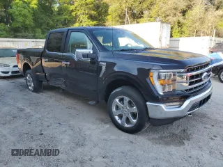 2022 Ford F-150 XL with VIN 1FTFW1E83NFC11131, listed as a Copart auction lot 52332295 with 0 mi miles and Salvage Title. Bid and sale history available at carsss.com. Image 4.