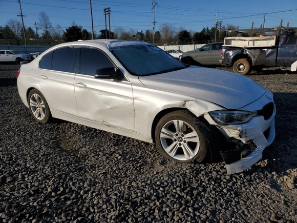 2017 BMW 3 Series 330i with VIN WBA8B9C57HK675589, listed as a Copart auction lot 43075315 with 89,016 mi miles and Salvage Title. Bid and sale history available at carsss.com. Image 4.