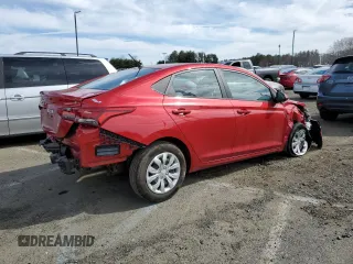 2020 Hyundai Accent SE with VIN 3KPC24A69LE122661, listed as a Copart auction lot 46142243 with 7,079 mi miles. Bid and sale history available at carsss.com. Image 3.