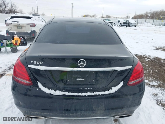 2015 Mercedes-Benz C-Class C 300 with VIN 55SWF4JB9FU048363, listed as a IAAI auction lot 41324130 with 101,595 mi miles. Bid and sale history available at carsss.com. Image 16.