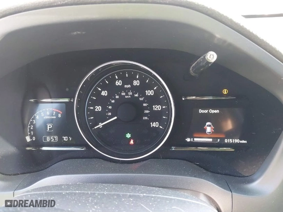 2019 Honda HR-V EX with VIN 3CZRU5H57KM716557, listed as a IAAI auction lot 41846017 with 15,190 mi miles. Bid and sale history available at carsss.com. Image 7.