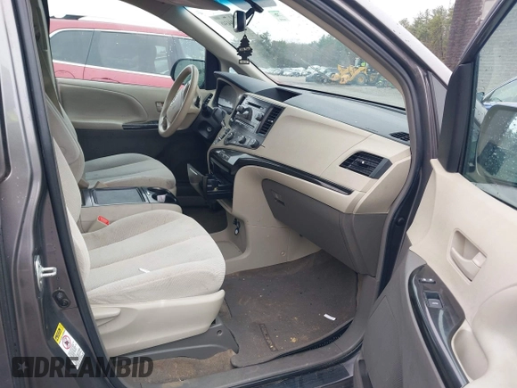 2012 Toyota Sienna LE AAS with VIN 5TDKK3DC8CS179642, listed as a IAAI auction lot 41944348 with Not Provided miles and . Bid and sale history available at DreamBid. Image 5.