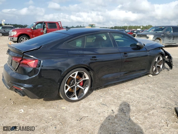 2024 Audi RS 5 Sportback with VIN WUAAWCF52RA900903, listed as a Copart auction lot 76949274 with 5,867 mi miles and Salvage Title. Bid and sale history available at carsss.com. Image 3.