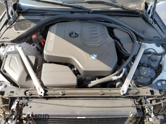 2024 BMW 4 Series 430i xDrive with VIN WBA73AV02RFS07792, listed as a Copart auction lot 76595554 with 3,916 mi miles and Salvage Title. Bid and sale history available at carsss.com. Image 11.