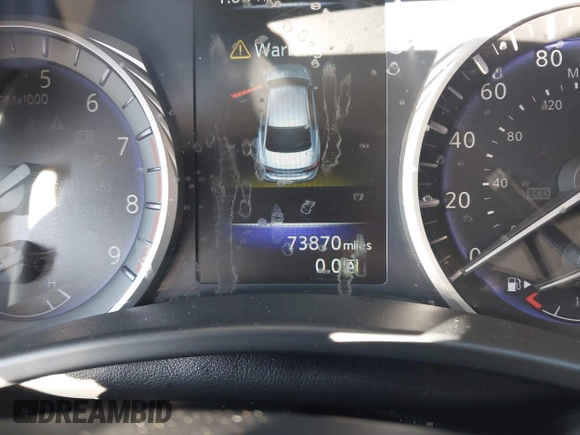 2017 Infiniti Q50 Premium with VIN JN1EV7AR5HM839081, listed as a IAAI auction lot 42663515 with 73,870 mi miles and . Bid and sale history available at DreamBid. Image 7.