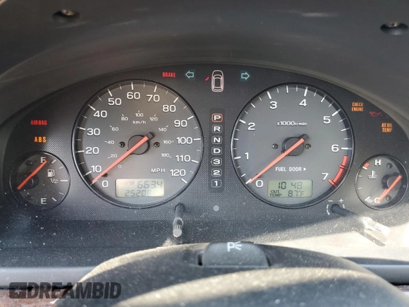 2002 Subaru Legacy Outback z VIN 4S3BH675127649841, wystawiony jako Copart lot #59639364 z przebiegiem 252 088 mil mil oraz Szkoda całkowita • Salvage title. Historia ofert i sprzedaży dostępna na DreamBid. Obrazek 9.