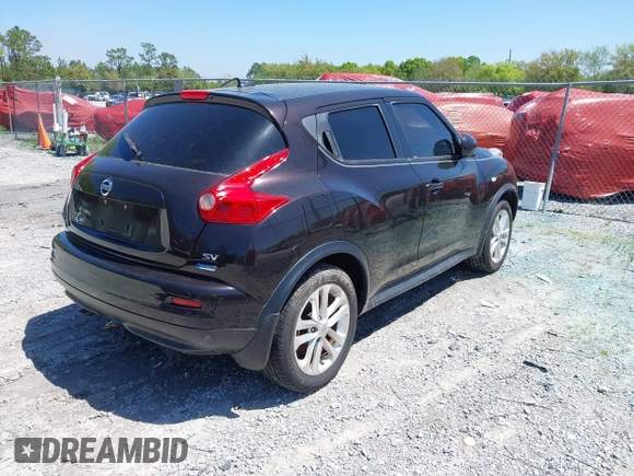 2014 Nissan Juke S with VIN JN8AF5MR1ET352684, listed as a IAAI auction lot 41997859 with Not Provided miles. Bid and sale history available at carsss.com. Image 4.