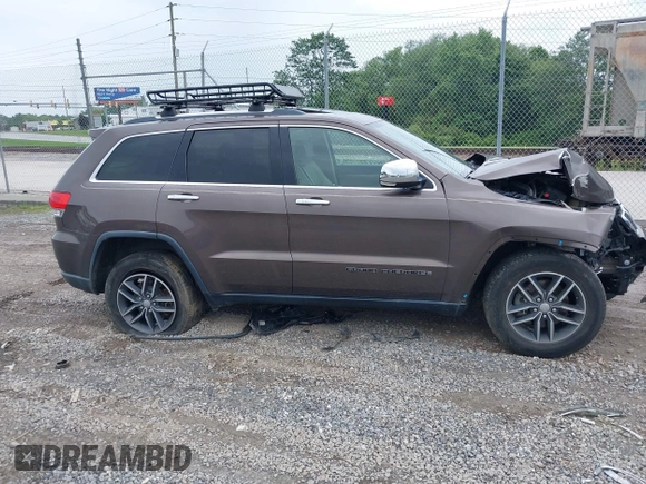 2017 Jeep Grand Cherokee Limited with VIN 1C4RJFBG4HC920046, listed as a IAAI auction lot 42383165 with 119,544 mi miles and . Bid and sale history available at DreamBid. Image 13.