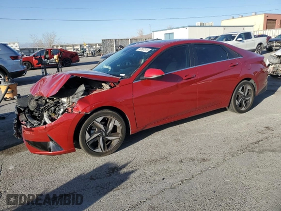 2021 Hyundai Elantra SEL with VIN KMHLN4AG3MU118653, listed as a Copart auction lot 47587975 with 79,915 mi miles and Salvage Title. Bid and sale history available at carsss.com. Image 1.