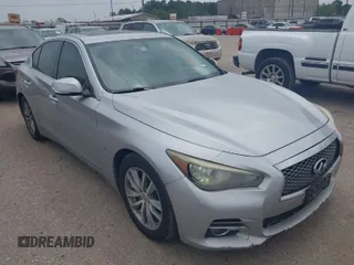 2014 Infiniti Q50 Sport with VIN JN1BV7AP5EM670953, listed as a IAAI auction lot 41913801 with 190,180 mi miles and . Bid and sale history available at DreamBid. Image 1.