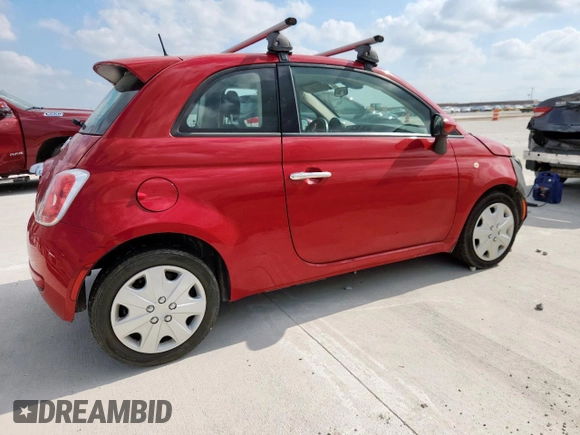 2015 FIAT 500 Pop with VIN 3C3CFFAR8FT581839, listed as a Copart auction lot 59895855 with 63,424 mi miles and Clean title. Bid and sale history available at DreamBid. Image 3.