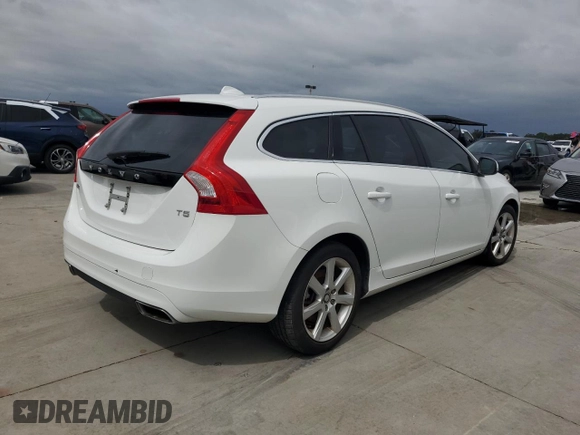 2017 Volvo V60 Premier with VIN YV140MEK1H1347758, listed as a Copart auction lot 74616154 with 0 mi miles and Salvage Title. Bid and sale history available at carsss.com. Image 3.