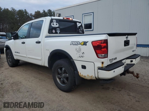 2013 Nissan Titan SV with VIN 1N6AA0EC4DN312512, listed as a Copart auction lot 83015714 with 183,015 mi miles and Salvage title. Bid and sale history available at DreamBid. Image 2.