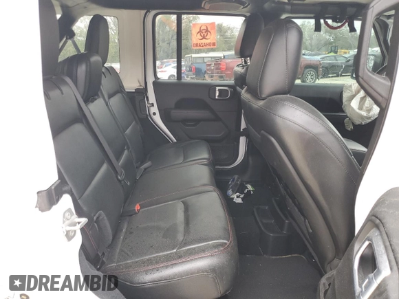 2022 Jeep Wrangler Unlimited Rubicon with VIN 1C4HJXFNXNW133624, listed as a Copart auction lot 48222615 with 51,849 mi miles and Salvage title. Bid and sale history available at DreamBid. Image 12.