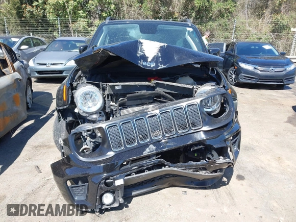 2020 Jeep Renegade Latitude with VIN ZACNJABB9LPL63724, listed as a IAAI auction lot 41832837 with 78,531 mi miles. Bid and sale history available at carsss.com. Image 12.