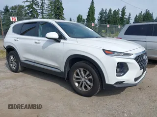 2020 Hyundai Santa Fe SE with VIN 5NMS23AD1LH192085, listed as a IAAI auction lot 42455451 with 50,517 mi miles and . Bid and sale history available at DreamBid. Image 1.