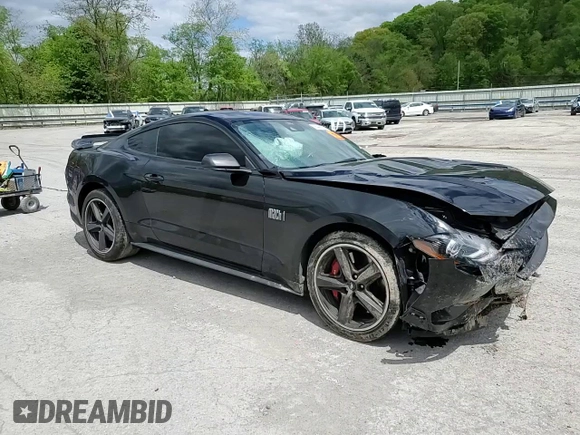 2021 Ford Mustang Mach 1 with VIN 1FA6P8R06M5555038, listed as a Copart auction lot 56496525 with 16,174 mi miles and Salvage title. Bid and sale history available at DreamBid. Image 14.