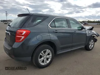 2017 Chevrolet Equinox LS with VIN 2GNALBEK0H1585543, listed as a Copart auction lot 52783925 with 50,560 mi miles and Salvage Title. Bid and sale history available at carsss.com. Image 3.
