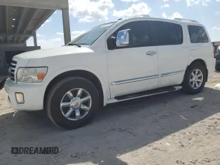 2007 Infiniti QX56 with VIN 5N3AA08C17N802573, listed as a Copart auction lot 47557175 with 263,078 mi miles and Salvage Title. Bid and sale history available at carsss.com. Image 1.