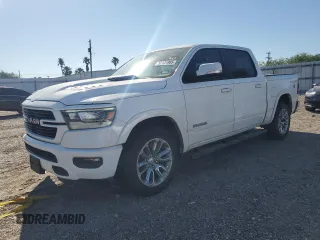 2020 Ram 1500 Laramie with VIN 1C6RREJT9LN346405, listed as a Copart auction lot 52131985 with 88,817 mi miles and Salvage title. Bid and sale history available at DreamBid. Image 1.