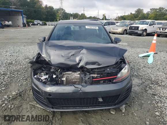 2015 Volkswagen GTI SE with VIN 3VW4T7AUXFM048675, listed as a Copart auction lot 71947234 with 122,005 mi miles and Salvage Title. Bid and sale history available at DreamBid. Image 5.