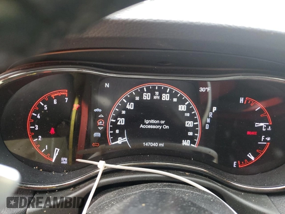 2020 Dodge Durango R/T with VIN 1C4SDHCT6LC301327, listed as a Copart auction lot 47811645 with 147,040 mi miles and Salvage title. Bid and sale history available at DreamBid. Image 9.