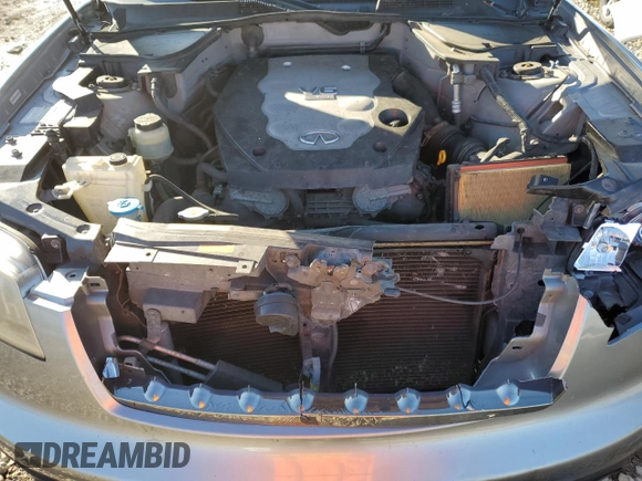 2008 Infiniti FX with VIN JNRAS08W58X205386, listed as a Copart auction lot 78461794 with 218,297 mi miles and Salvage Title. Bid and sale history available at DreamBid. Image 12.