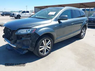 2015 Audi Q7 Premium Plus with VIN WA1LGAFE7FD002275, listed as a IAAI auction lot 42314167 with 144,291 mi miles and . Bid and sale history available at DreamBid. Image 19.