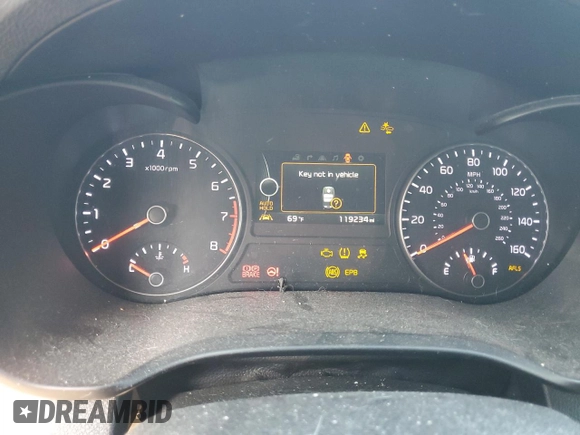 2016 Kia Optima SXL Turbo with VIN 5XXGV4L27GG065442, listed as a Copart auction lot 77587194 with 119,234 mi miles and Salvage Title. Bid and sale history available at carsss.com. Image 9.