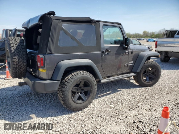 2016 Jeep Wrangler Sport with VIN 1C4AJWAG1GL288068, listed as a Copart auction lot 54255485 with 56,385 mi miles and Non Repairable. Bid and sale history available at carsss.com. Image 3.