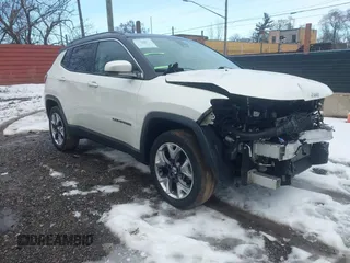 2017 Jeep Compass Limited with VIN 3C4NJDCBXHT689342, listed as a IAAI auction lot 41660891 with 110,471 mi miles and . Bid and sale history available at DreamBid. Image 1.