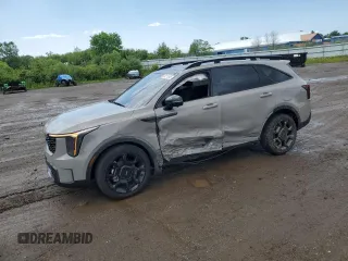 2024 Kia Sorento X-Line SX Prestige with VIN 5XYRKDJF4RG310221, listed as a Copart auction lot 60315945 with 9,187 mi miles and Salvage title. Bid and sale history available at DreamBid. Image 1.
