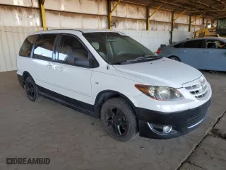 2004 Mazda MPV LX with VIN JM3LW28A540517263, listed as a Copart auction lot 74278184 with 221,902 mi miles and Salvage Title. Bid and sale history available at carsss.com. Image 4.