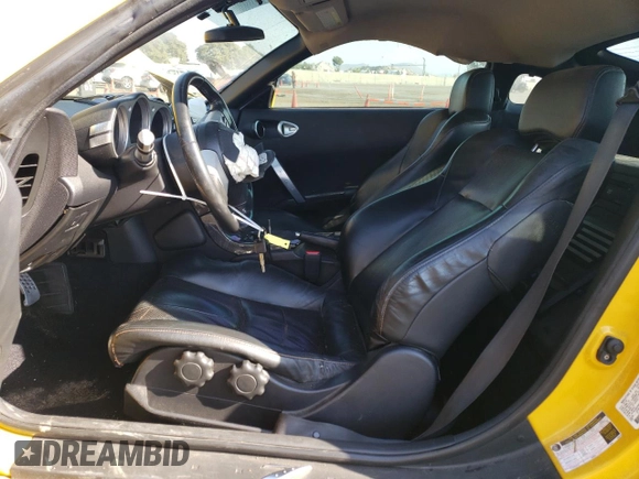 2005 Nissan 350Z Touring with VIN JN1AZ34E55M655680, listed as a Copart auction lot 74091984 with 114,576 mi miles and Salvage Title. Bid and sale history available at DreamBid. Image 7.