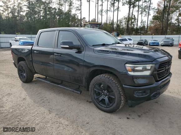 2020 Ram 1500 Big Horn with VIN 1C6RRFFG5LN268299, listed as a Copart auction lot 82467744 with 84,673 mi miles and Salvage Title. Bid and sale history available at carsss.com. Image 4.