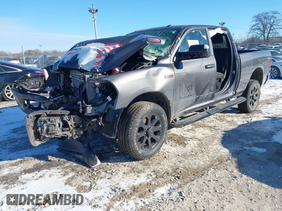 2022 Ram 2500 Big Horn with VIN 3C6UR5DJ7NG337928, listed as a IAAI auction lot 41312397 with 22,085 mi miles. Bid and sale history available at carsss.com. Image 18.