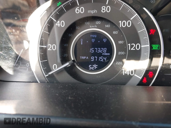 2015 Honda CR-V EX-L with VIN 2HKRM3H77FH524093, listed as a IAAI auction lot 41912203 with 157,328 mi miles. Bid and sale history available at carsss.com. Image 15.