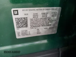 2019 Chevrolet Equinox LT z VIN 2GNAXUEV0K6104808, wystawiony jako Copart lot #56147415 z przebiegiem 65 133 mil mil oraz Szkoda całkowita • Salvage title. Historia ofert i sprzedaży dostępna na DreamBid. Obrazek 13.
